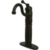 image:imageKingston Brass KB1428BL Heritage Vessel Sink Faucet with Optional Cover Plate Brushed NickelOil Rubbed Bronze