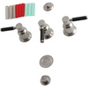 image:imageKingston Brass KB6320DKL Kaiser ThreeHandle Bidet Faucet Matte BlackBrushed Nickel
