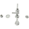 image:imageKingston Brass KB6327CML Manhattan ThreeHandle Bidet Faucet Brushed BrassPolished Chrome