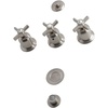 image:imageKingston Brass KB6327ZX Millennium ThreeHandle Bidet Faucet Brushed BrassBrushed Nickel