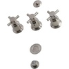 image:imageKingston Brass KB6328DX Concord ThreeHandle Bidet Faucet Brushed NickelBrushed Nickel