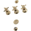 image:imageKingston Brass KB6328DX Concord ThreeHandle Bidet Faucet Brushed NickelPolished Brass
