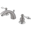image:imageKingston Brass KB949AL Victorian MiniWidespread Lavatory Faucet Brushed Nickel with Polished Brass Trim 45 x 35 x 206Brushed NickelPolished Chrome