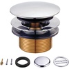 image:imageKingston Brass KBU2001 Eugene TipToe Tub Drain Conversion Kit Polished Chrome275 x 294 x 231