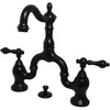 image:imageKingston Brass KS7970AL English Country Bridge Bathroom Faucet with Brass PopUp Matte BlackOil Rubbed Bronze