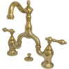 image:imageKingston Brass KS7970AL English Country Bridge Bathroom Faucet with Brass PopUp Matte BlackPolished Brass