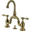 image:imageKingston Brass KS7995TAL Tudor Bridge Bathroom Faucet Oil Rubbed BronzeAntique Brass