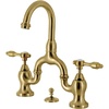 image:imageKingston Brass KS7995TAL Tudor Bridge Bathroom Faucet Oil Rubbed BronzeBrushed Brass