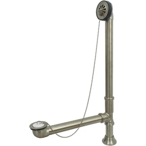 image:imageKingston Brass CC2093 Clawfoot Tub Waste amp Overflow Drain 20 Gauge Antique BrassBrushed Nickel