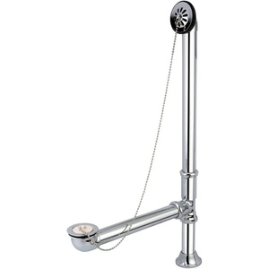 image:imageKingston Brass CC2093 Clawfoot Tub Waste amp Overflow Drain 20 Gauge Antique BrassPolished Chrome