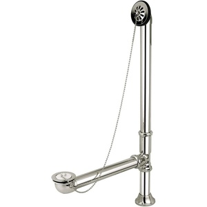 image:imageKingston Brass CC2093 Clawfoot Tub Waste amp Overflow Drain 20 Gauge Antique BrassPolished Nickel