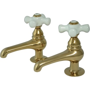 image:imageKingston Brass CC9L8 Vintage Basin Tap Faucet Brushed NickelPolished Brass