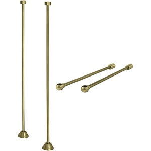 image:imageKingston Brass CCK483 Vintage Straight Supply Line with Wall Bracket Combo Antique Brass