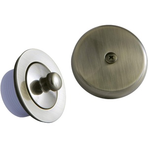 image:imageKingston Brass DLT5301A2 Made to Match Lift amp Turn Tub Drain Kit Polished BrassAntique Brass