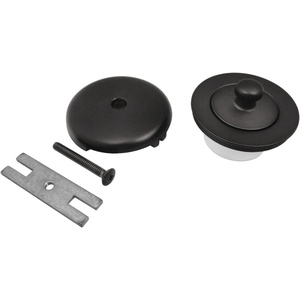 image:imageKingston Brass DLT5301A2 Made to Match Lift amp Turn Tub Drain Kit Polished BrassMatte Black
