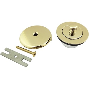 image:imageKingston Brass DLT5301A2 Made to Match Lift amp Turn Tub Drain Kit Polished BrassPolished Brass