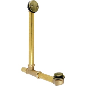 image:imageKingston Brass DTT2163 21 TipToe Tub Waste and Overflow Drain 20 Gauge Antique Brass