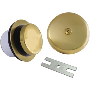 image:imageKingston Brass DTT5302A0 Easy Touch ToeTap Tub Drain Kit Matte BlackBrushed Brass