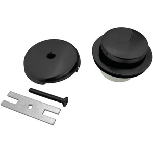 image:imageKingston Brass DTT5302A0 Easy Touch ToeTap Tub Drain Kit Matte BlackMatte Black