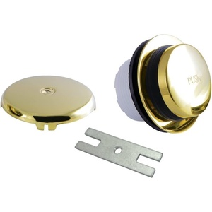 image:imageKingston Brass DTT5302A0 Easy Touch ToeTap Tub Drain Kit Matte BlackPolished Brass