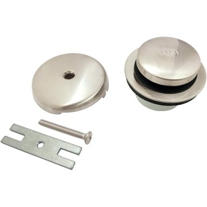 image:imageKingston Brass DTT5302A0 Easy Touch ToeTap Tub Drain Kit Matte BlackPolished Nickel