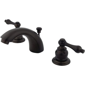 image:imageKingston Brass GKB941AL Magellan MiniWidespread Lavatory Faucet with Retail PopUp 4716 inch in Spout Reach Polished ChromeOil Rubbed Bronze