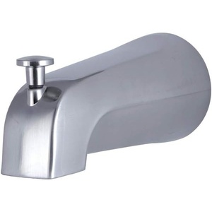 image:imageKingston Brass K1213A1 Showers Cape Headed Zinc Tub Diverter 41116 in Spout Reach Polished ChromeBrushed Nickel