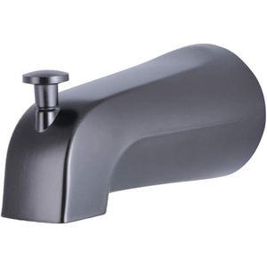 image:imageKingston Brass K1213A1 Showers Cape Headed Zinc Tub Diverter 41116 in Spout Reach Polished ChromeOil Rubbed Bronze
