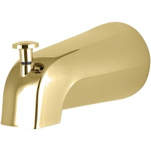 image:imageKingston Brass K1213A1 Showers Cape Headed Zinc Tub Diverter 41116 in Spout Reach Polished ChromePolished Brass