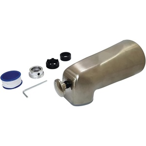image:imageKingston Brass K1263A8 Showers Cape Universal 512Inch Zinc Tub Spout with Diverter 5716 Reach Brushed NickelBrushed Nickel