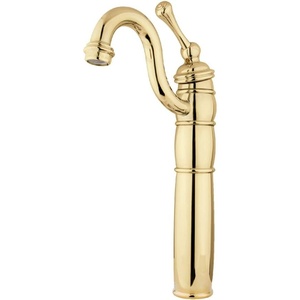 image:imageKingston Brass KB1428BL Heritage Vessel Sink Faucet with Optional Cover Plate Brushed NickelPolished Brass