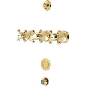 image:imageKingston Brass KB4321BX Metropolitan Bidet Faucet with Brass PopUp Polished ChromePolished Brass