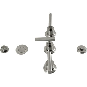 image:imageKingston Brass KB6327CML Manhattan ThreeHandle Bidet Faucet Brushed BrassBrushed Nickel