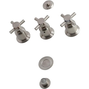 image:imageKingston Brass KB6328DX Concord ThreeHandle Bidet Faucet Brushed NickelBrushed Nickel