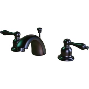 image:imageKingston Brass KB949AL Victorian MiniWidespread Lavatory Faucet Brushed Nickel with Polished Brass Trim 45 x 35 x 206Oil Rubbed Bronze