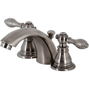 image:imageKingston Brass KB958ACL American Classic MiniWidespread Bathroom Faucet with Plastic PopUp Brushed NickelBlack Stainless