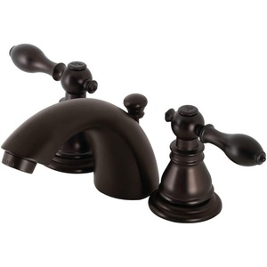 image:imageKingston Brass KB958ACL American Classic MiniWidespread Bathroom Faucet with Plastic PopUp Brushed NickelOil Rubbed Bronze