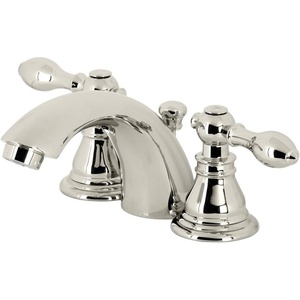 image:imageKingston Brass KB958ACL American Classic MiniWidespread Bathroom Faucet with Plastic PopUp Brushed NickelPolished Nickel