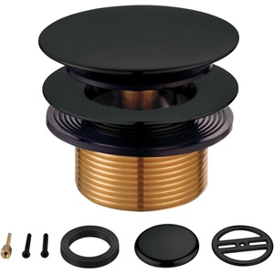 image:imageKingston Brass KBU2000 Eugene TipToe Tub Drain Conversion Kit Matte Black 275 x 294 x 231