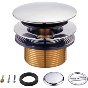 image:imageKingston Brass KBU2001 Eugene TipToe Tub Drain Conversion Kit Polished Chrome275 x 294 x 231