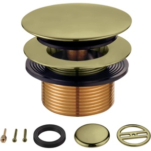 image:imageKingston Brass KBU2003 Eugene TipToe Tub Drain Conversion Kit Antique Brass