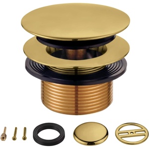 image:imageKingston Brass KBU2007 Eugene TipToe Tub Drain Conversion Kit Brushed Brass 275 x 294 x 231