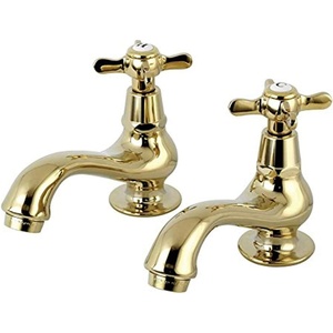image:imageKingston Brass KS1101BEX Basin Tap Faucet with Cross Handle Polished ChromePolished Brass