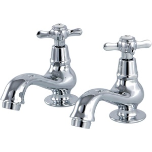 image:imageKingston Brass KS1101BEX Basin Tap Faucet with Cross Handle Polished ChromePolished Chrome