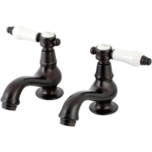 image:imageKingston Brass KS1101BPL Basin Tap Faucet with Lever Handle Polished ChromeOil Rubbed Bronze