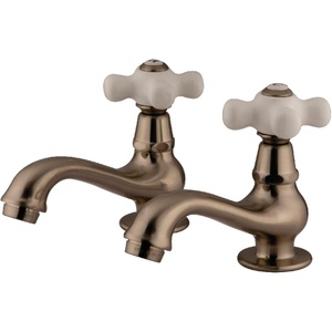 image:imageKingston Brass KS1101PX Heritage Basin Tap Faucet Polished Chrome 438 x 25 x 188Brushed Nickel