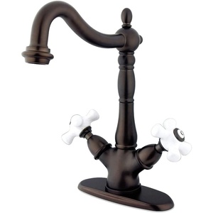 image:imageKingston Brass KS1493PX Vessel Sink Faucet Antique BrassOil Rubbed Bronze