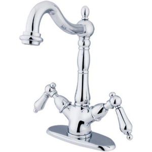 image:imageKingston Brass KS1493PX Vessel Sink Faucet Antique BrassPolished Chrome