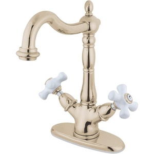 image:imageKingston Brass KS1493PX Vessel Sink Faucet Antique BrassPolished Nickel