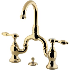 image:imageKingston Brass KS7995TAL Tudor Bridge Bathroom Faucet Oil Rubbed BronzePolished Brass